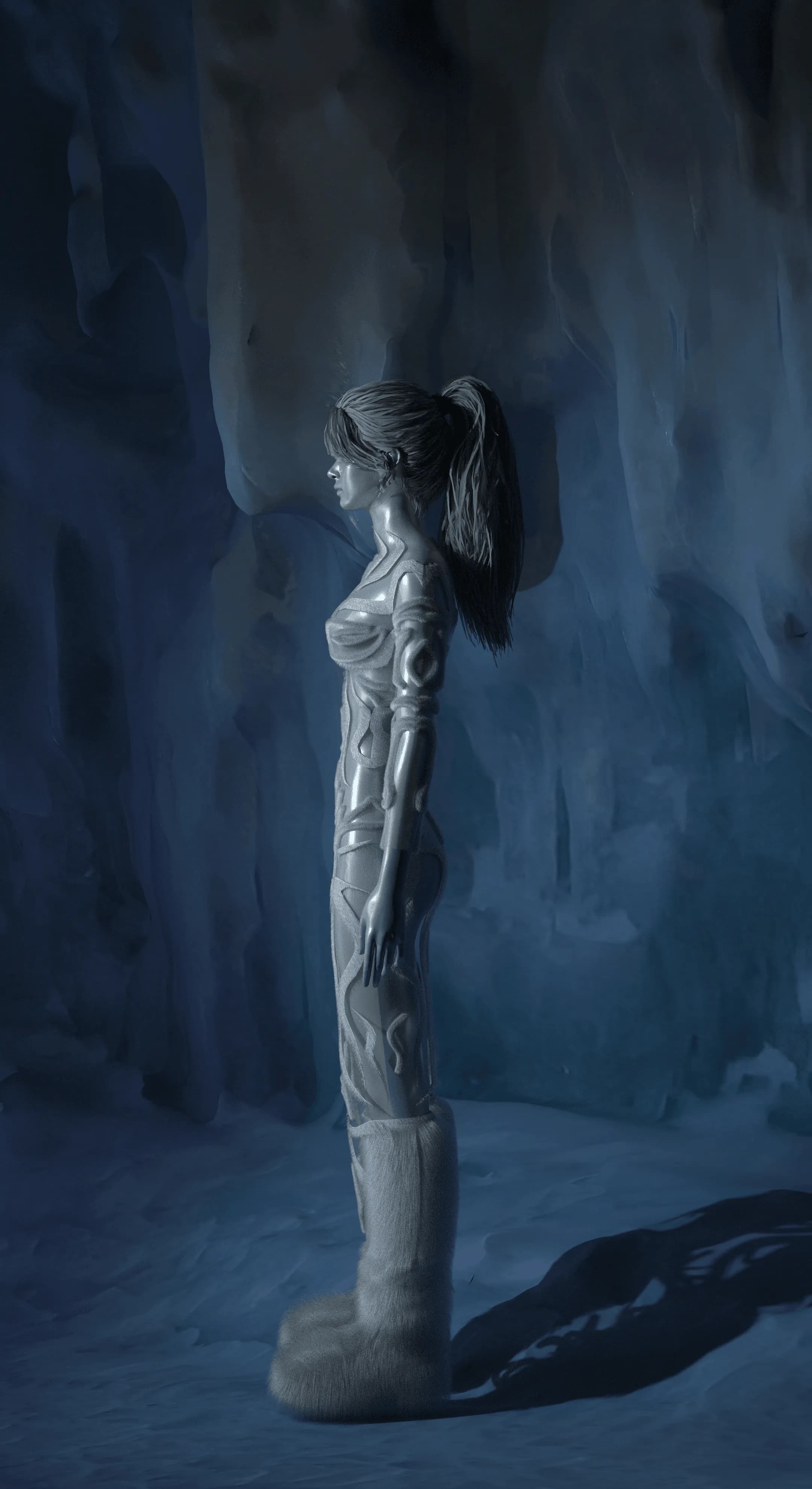 Arctica 3D still Furr dress scene.